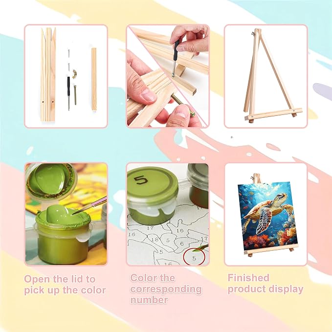 4 Pack Paint by Numbers for Adults - Image 6