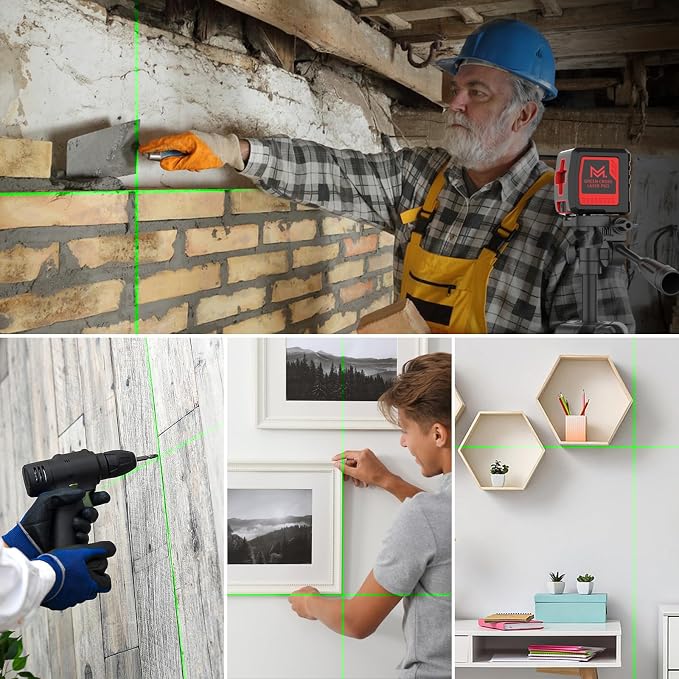 Motovera Self Leveling Laser Level 100ft, 4 Brightness Modes & Pulse Function - Image 6