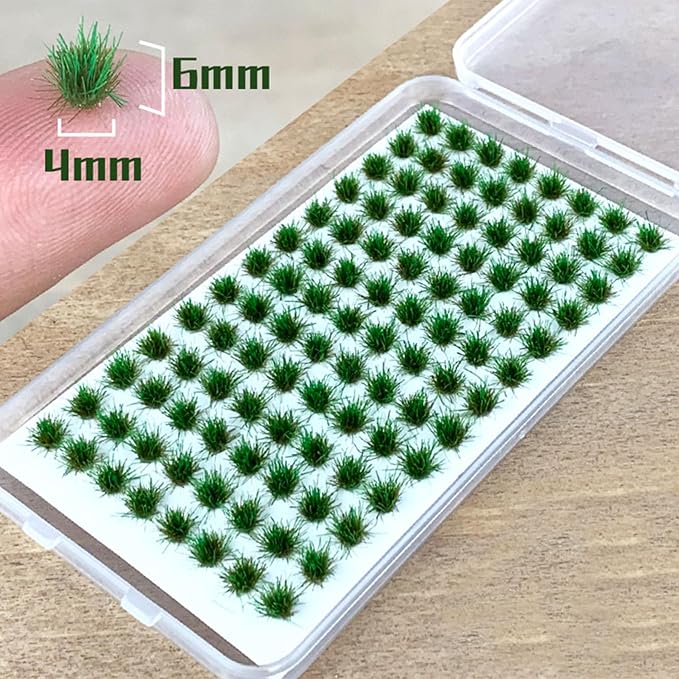 Woohome 208 PCS Static Grass Tuft Green Terrain Kit - Image 5
