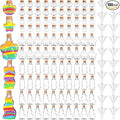 Shappy 100 Pcs Plastic Sand Art Bottles by Shappy