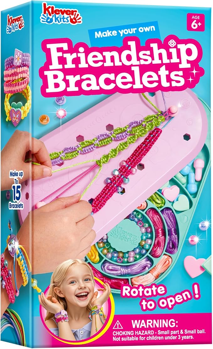 JOVA Klever Kits Friendship Bracelet Making Kit, Arts and Crafts by KleverKits