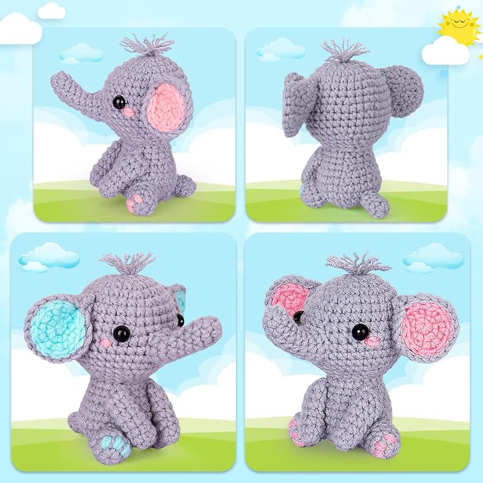 Crochet Kit for Beginner, Upgraded Easy Yarn Crochet Starter Kit w Step-by-Step - Image 3