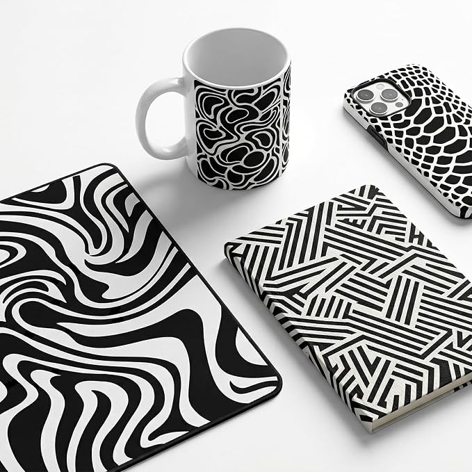 9pcs Abstract Texture Stencil for Painting Artistic Pattern Painting Crafts - Image 4