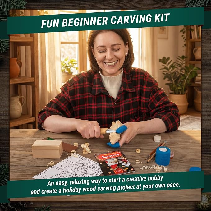 BeaverCraft DIY06 Santa Whittling Kit – Wood Carving Kit - Image 2