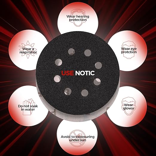 50PCS 5 inch Silicon Carbide Sanding Discs 3000 Grit, Wet Dry Orbital 5 Sander Hook and Loop Sandpaper Disc Ultra Fine Grit, Best for Metal,Automotive Precision Polishing