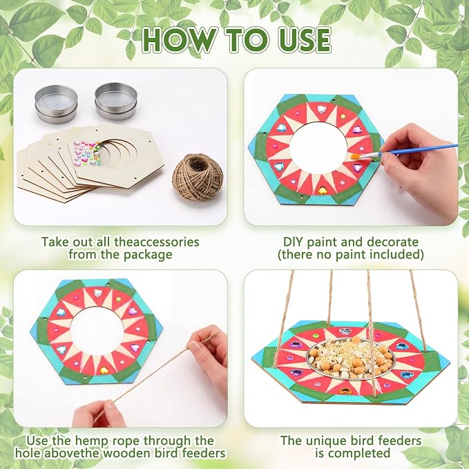 CroBlissful 12 Pack Bird Feeder Craft Kits - Image 3