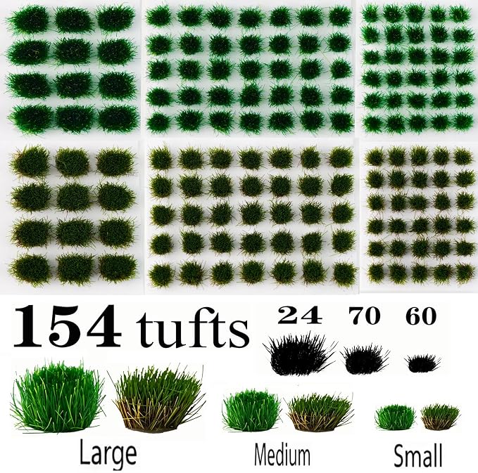 Tufts - Battlefield 154 Pcs, 3 Sizes -Terrain Model Kit - Image 3