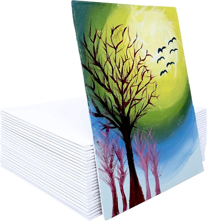milo Canvas Flat Panel Boards for Painting, 16x20 inch, 12 Pack, Mixed Wet Media - Image 4
