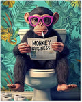 HMZephitiquc Paint by Numbers for Adults Monkey, Funny Paint by Numbers Kit for by Unknown