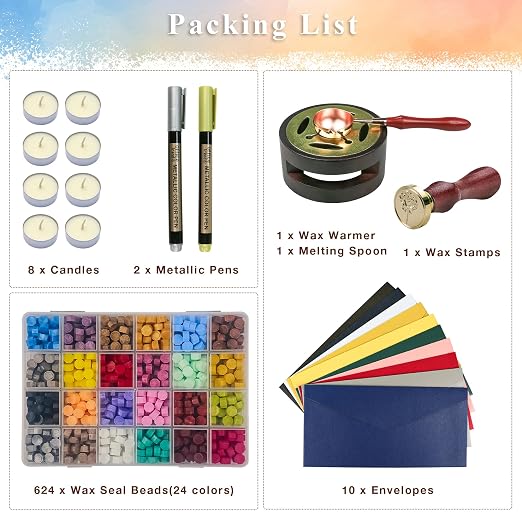 TRINIDa Wax Seal Kit, Premium Wax Seal Stamp Kit - Image 4