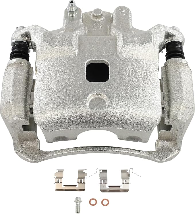 cciyu Front Right Brake Caliper Assembly w/Bracket 19B3307 2007 2008 2009 2010 2011 2012 2013 2014 2015 2016 2017 2018 2019 For Nissan For Sentra