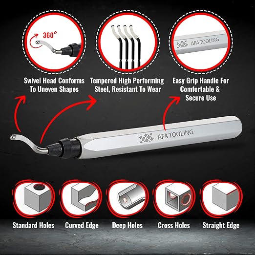 AFA Tooling - Deburring Tool Micro-Polished & Anodized Handle - Image 2