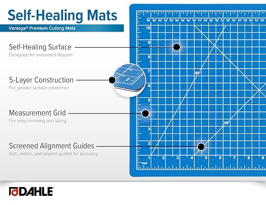 Dahle Vantage 10692 Premium Self-Healing Cutting Mat, 1/2" Grid, 5 Layers - Image 4