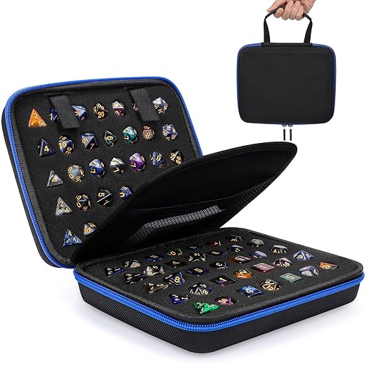 Aoriher 1 Pcs Dice Case with Removable Slotted Tray by Aoriher