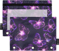Butterflies Purple Neon Pencil Pouch by BOENLE-WELCOMEYOURCOMING
