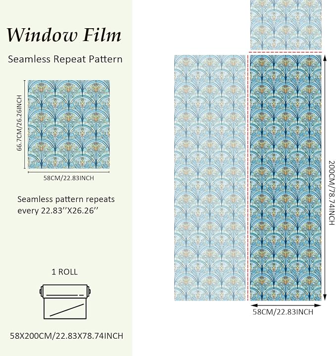 3D Vintage Stained Glass Window Film - Image 2