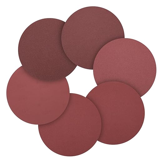 30 Pcs 8 Inch Sanding Disc 80/100/120/180/240/400 Grit Round Hook and Loop Sandpaper for Random Orbital Sander Automotive Car