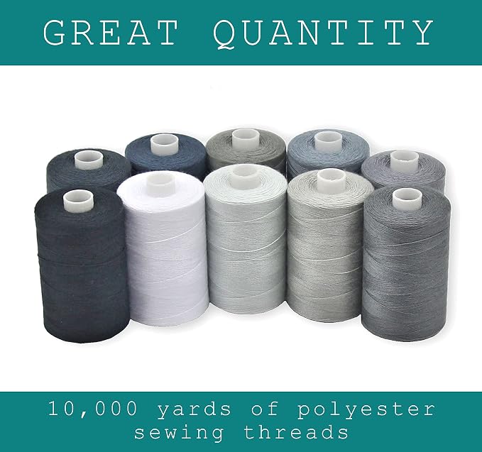 BlesSew Gray Sewing Threads - Image 2