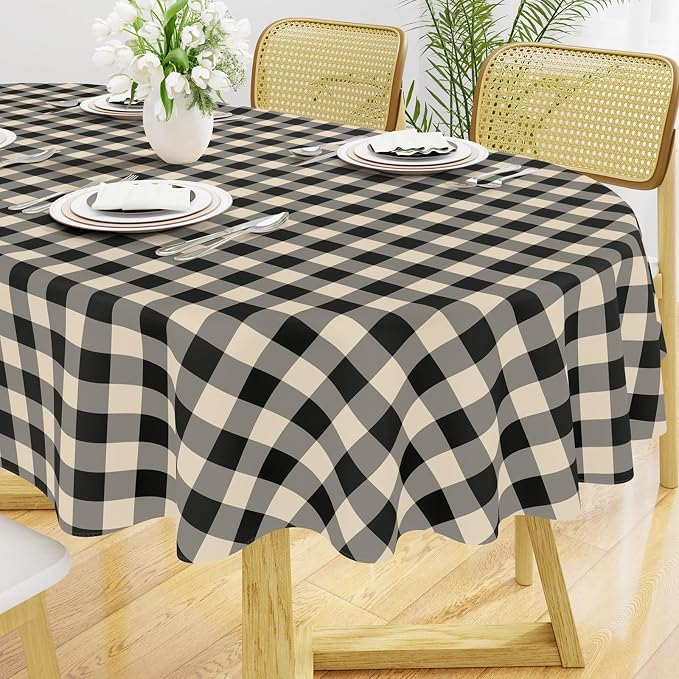 Smiry Oval Table Cloth, Waterproof Vinyl Tablecloth by Smiry