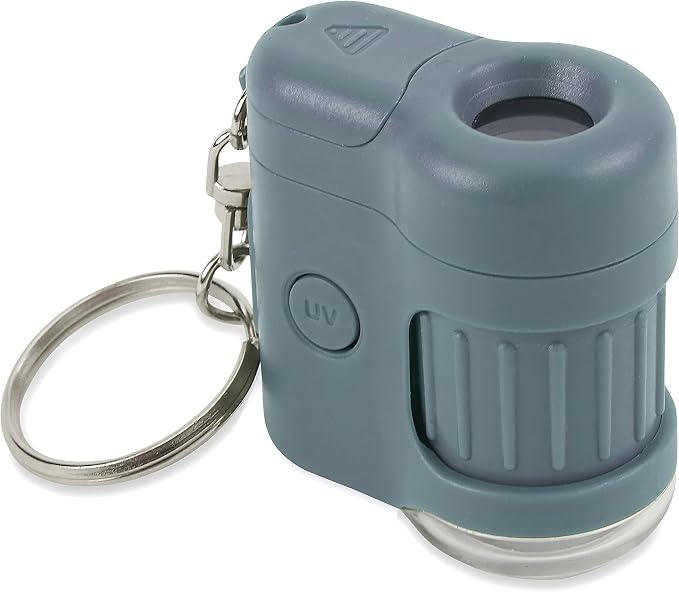 MicroMini Blue, Pocket Microscope Keychain | Built-In Flashlight - Image 4