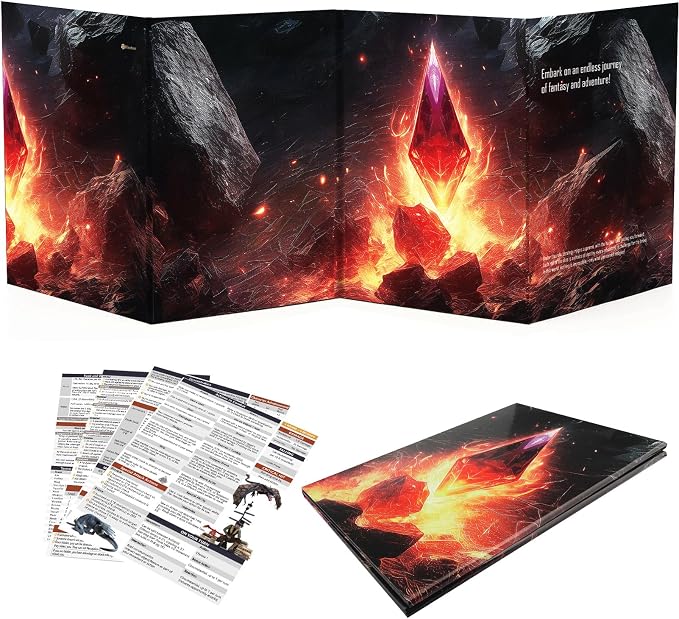 Haxtec DND DM Screen with Magnetic Pockets by HaxtecDice