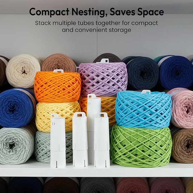 Etcokei 18pcs Yarn Ball Tube for Etcokei Electric Yarn Winder M1, Reusable ABS - Image 7