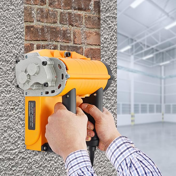 4580W Concrete Planer Electric Wall Planer Handheld Power Planer Wall Machine Planing Adjustable Depth 1-4mm for Drywall and Plaster Homes,Decoration Industries,Construction Sites