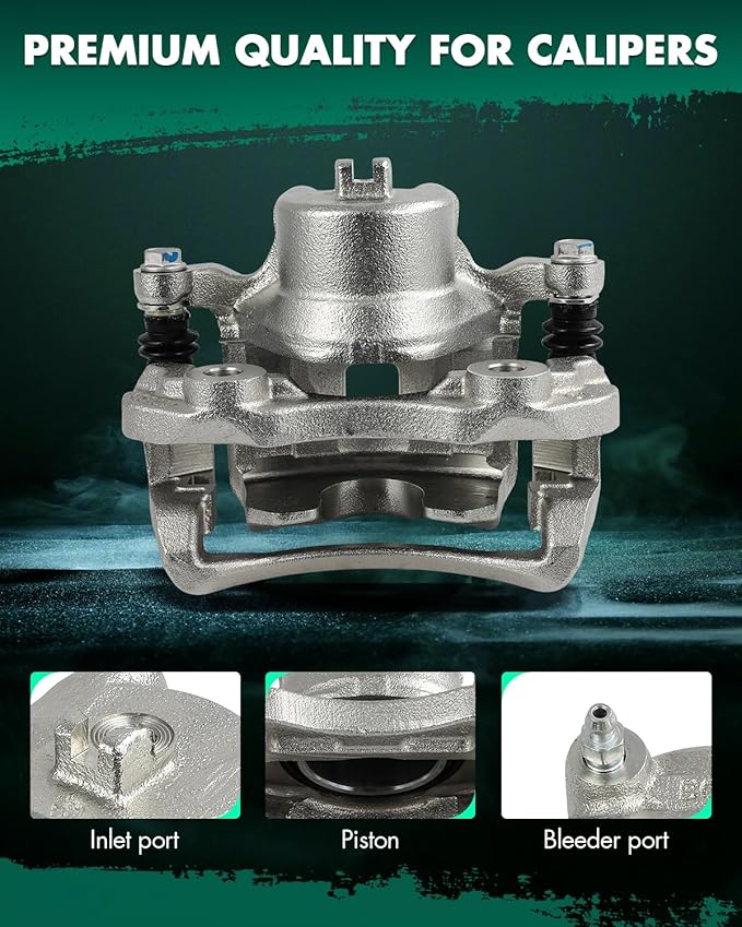 SCITOO Front Right Brake Caliper With Bracket 19B2619 Compatible For Nissan For Sentra 2000-2006