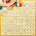 Fainne 100 Pcs 2 Inch Stencils Small Stencils by Fainne