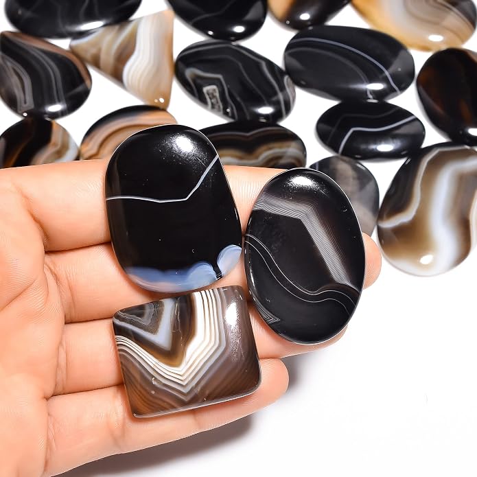 Natural Loose Gemstone 5 Piece Cabochons Lot Jewelry Making Loose Gemstone - Image 2