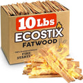 EasyGoProducts Approx. 120 Eco-Stix Fatwood Fire Starter Kindling Firewood Sticks 100% Organic Firestarter for Wood Stoves, Fireplaces, Campfires, Bonfires, Year Round, 10 Pounds