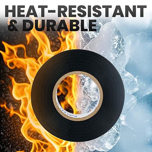 ADHES 7mil PVC Electrical Tape, 19mm x 20m, 5 Rolls, Heavy Duty Insulation Tape for Wiring, Electrical Repairs, and DIY Projects