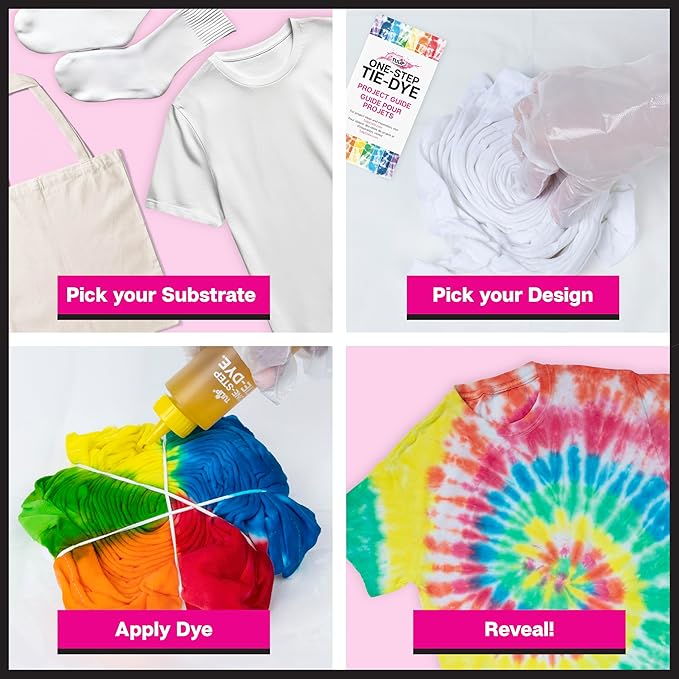 Tulip One-Step Tie Dye Kit, Large Group Activity, 14 Vibrant Colors, Permanent - Image 5