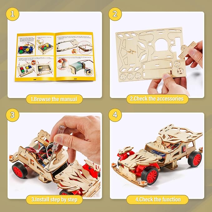 STEM Toys for Ages 8-13, Remote Control Model Car Building Science Kits | 8 9 - Image 9