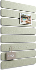 Fluxynara Cork Board Alternative Felt Strip Board 8-Pack 13"x2", Office Pin by FLUXYNARA