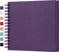 potricher 8 x 8 Inch DIY Scrapbook Photo Album 80 Pages Thick Kraft Blank by potricher