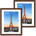 FIXSMITH Brown 8x10 Picture Frame Set of 2, Collage by FIXSMITH