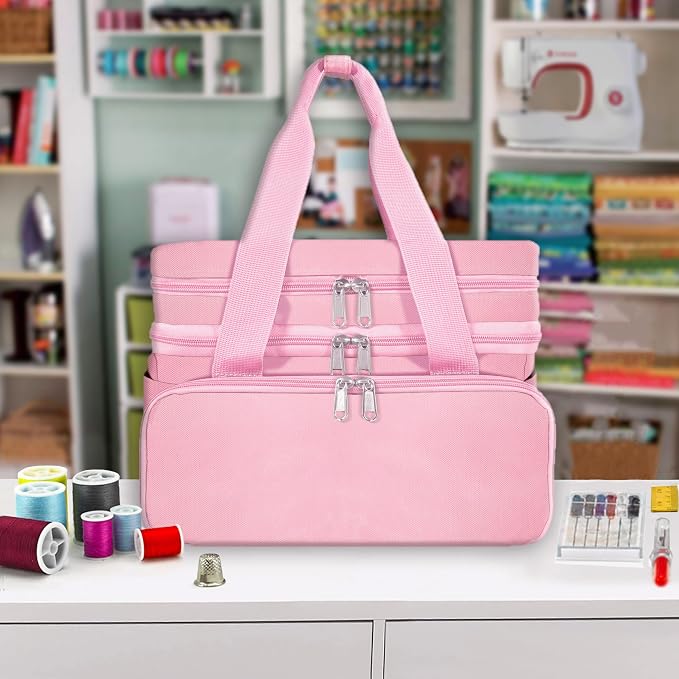 SINGER Sewing Accessories Organizer – Double Layer Portable Sewing Storage Bag - Image 5