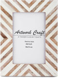 Picture Photo Frame Chevron Herringbone Art Inspired Vintage Table-Top/Wall by ArtworkCraft