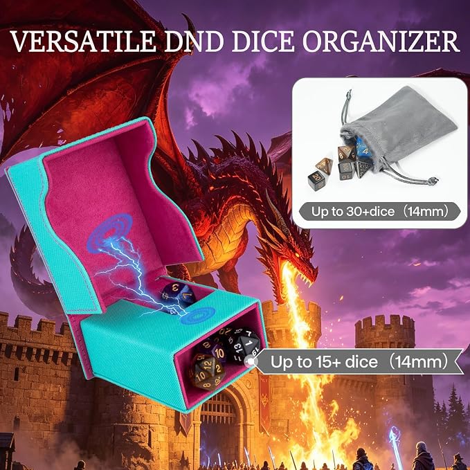 Dice Tower and Tray, Foldable Portable Dice Rolling Tower, Dice Roller Accessory - Image 3