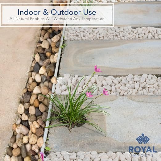 River Rocks Decorative Ornamental Vase Filler 1"-1.5" White Aquarium Gravel 30 - Image 4
