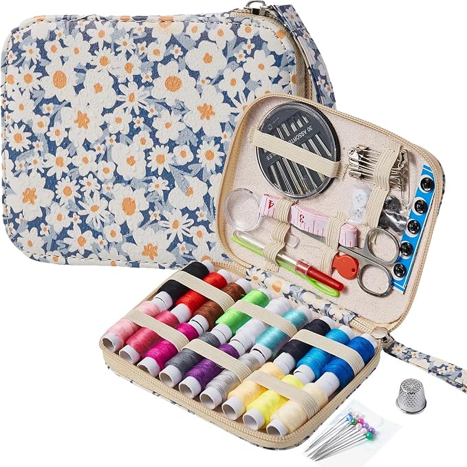 Daisy Sewing Kit Printing Sewing Kit, Professional Sewing Supplies by Bobode