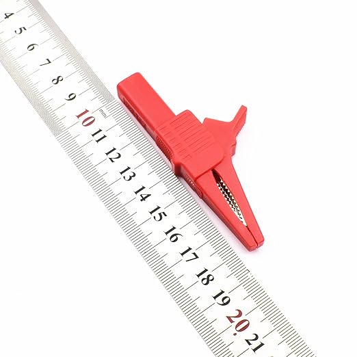 4Pcs Alligator Clip Test Lead Kit 14 AWG Heavy-Duty 4mm Banana Plug Replacement Leads,Silicone Jumpire Wires for Multimeter Meter Electrical Testing 3 Feet
