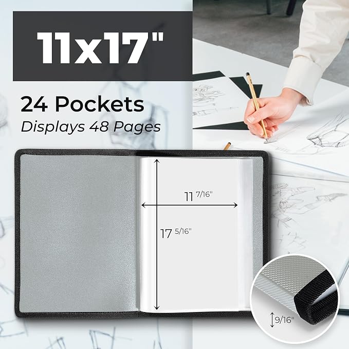 Dunwell 11x17 Art Portfolio Binder - Image 2