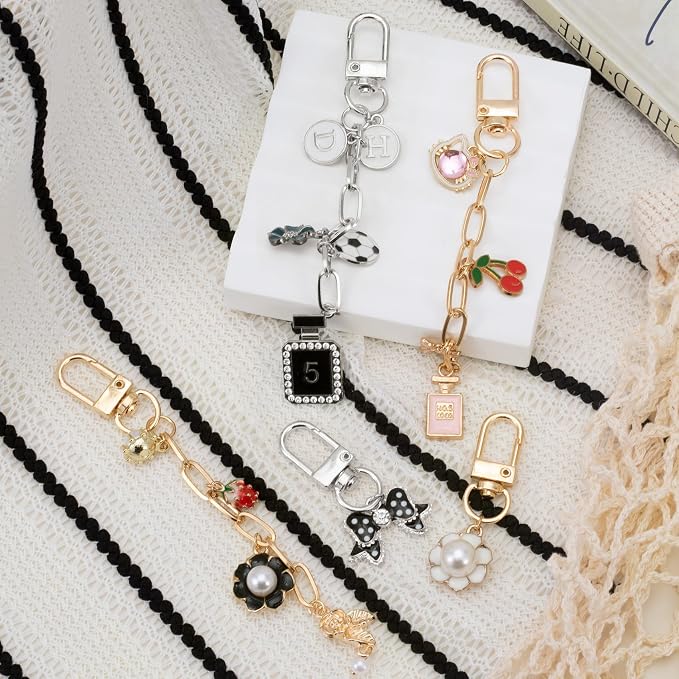 20pcs Keychain Making Kit, Alloy Extender Keychain Bag Charm Kits - Image 7