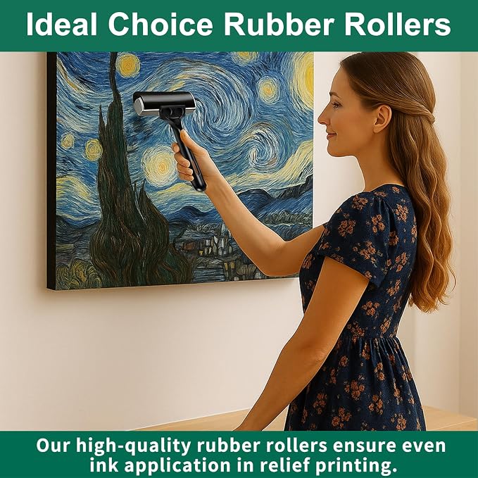 VinBee Soft Rubber Brayer Rollers - Image 7