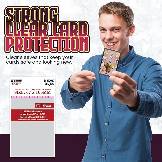 Sleeve Kings Standard Card Sleeves – 110 Count, Large Size, Compatible - Image 2