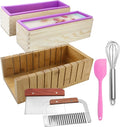 Silicone soap molds -Soap Cutting Tool Set Wooden Bamboo by MDPQT