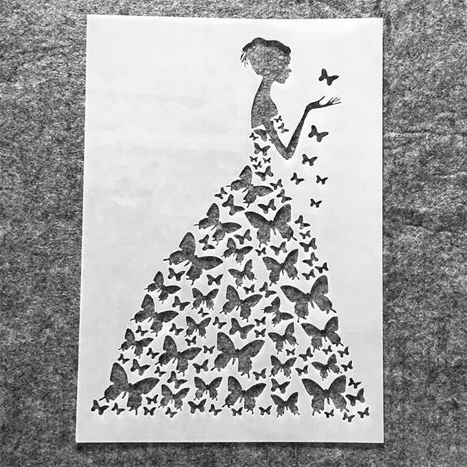 TIAMECH A4 Reusable Wedding Bride Stencil - Image 6