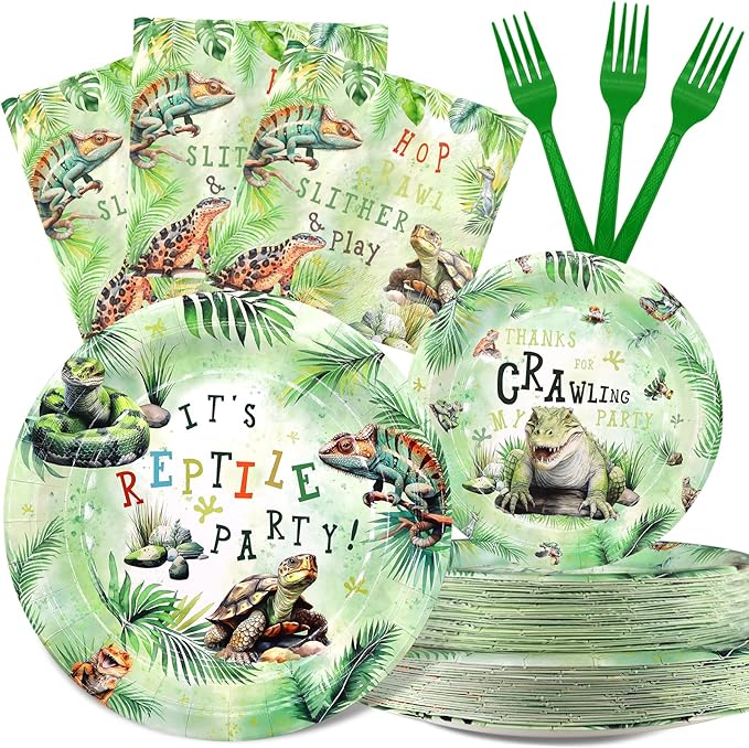 Reptile Party Decorations Set by Outego